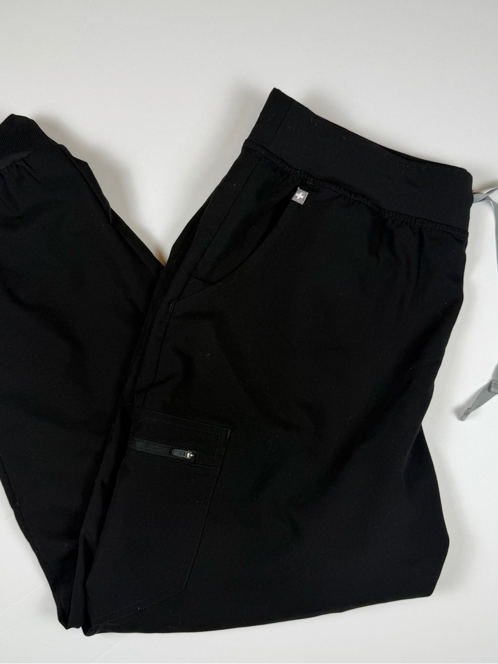 FIGS Zamir Jogger Scrub Pants Technical Collection Black Cargo Nurse Medical XL